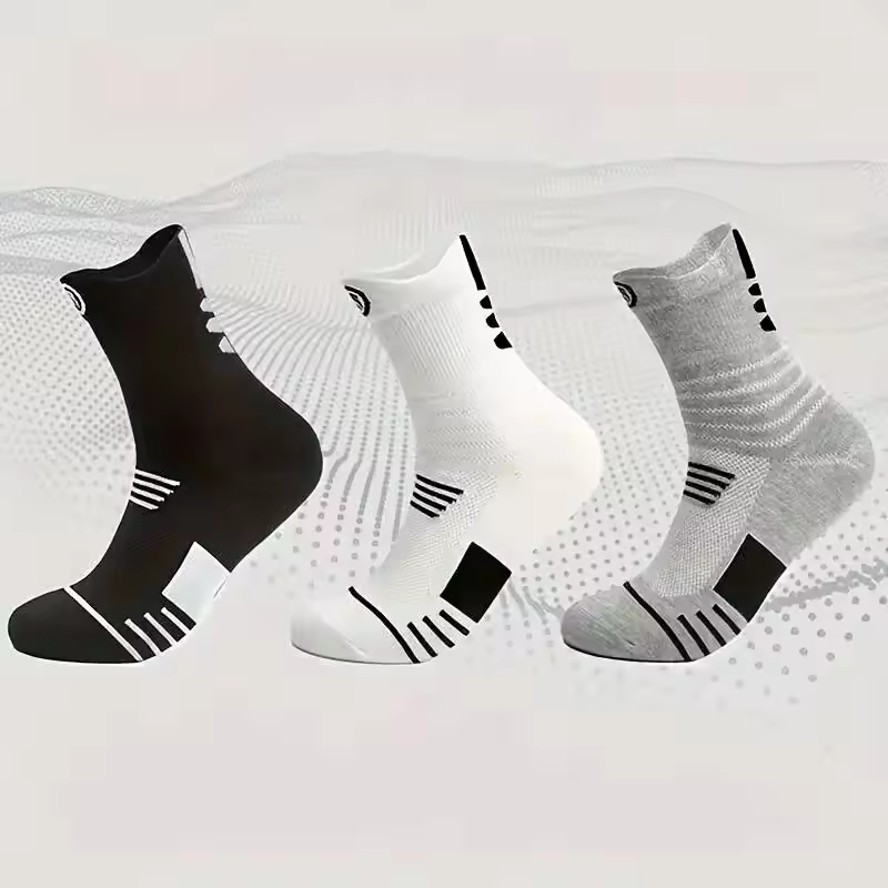 Outdoor Sport Hose - 3 Pairs Men's Comfort Fit Cushion