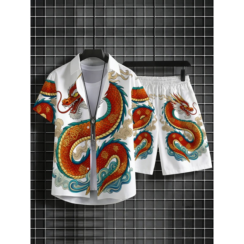 Summer Men's 2 Piece Dragon Pa - đánh giá và giá Outdoor Sportswear