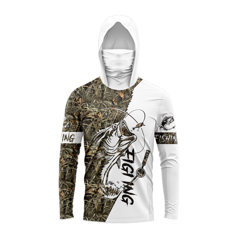 Men Bass Fish Print Fishing Ho - đánh giá và giá Outdoor Sports
