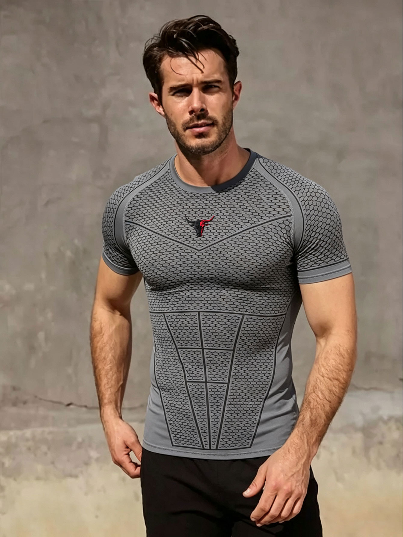 Gym Hub Printed Men's Compress - đánh giá và giá Outdoor Sport.Hub