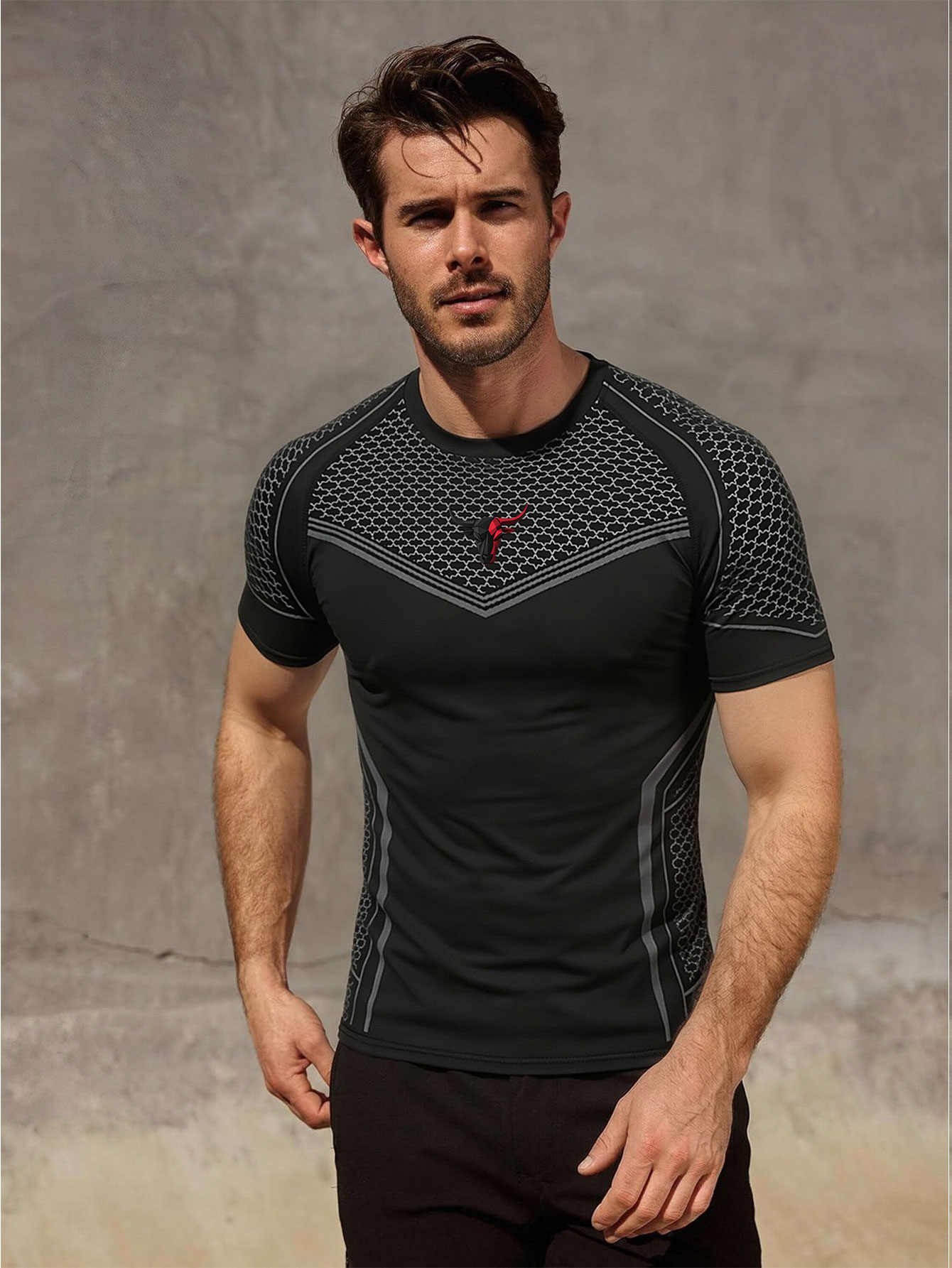 Gym Hub Printed Men's Compress - đánh giá và giá Outdoor Sport.Hub