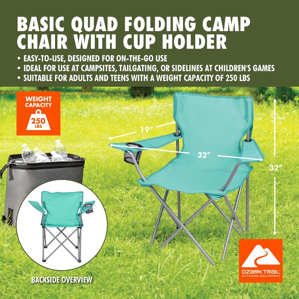 Foldable Quad Camping Chair wi - đánh giá và giá Outdoor Sport Chairs