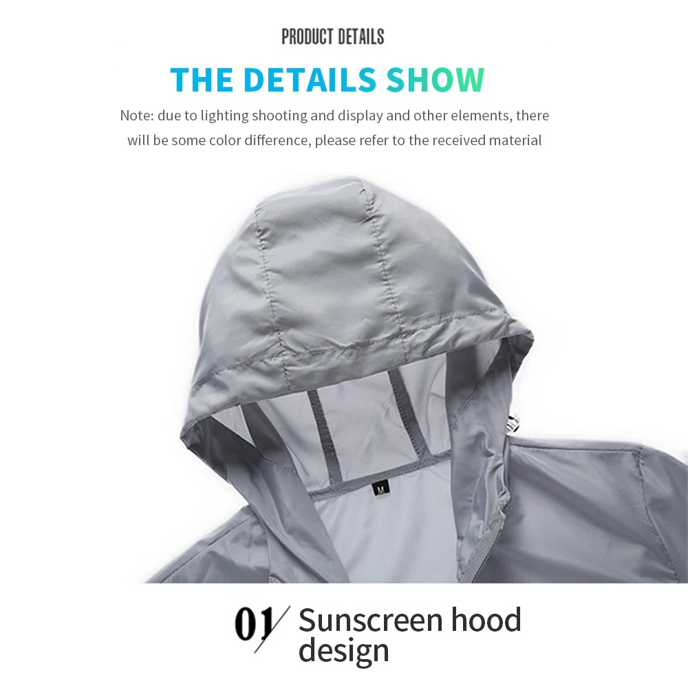 Men's Hooded Sun Protection Ja - đánh giá và giá Outdoor Sport Windbreaker