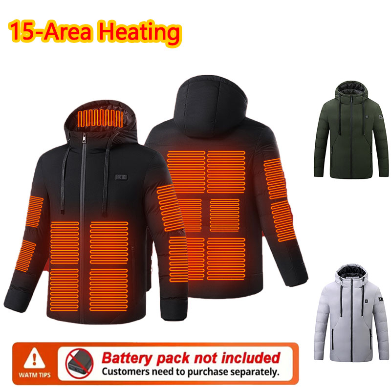 15 Area Heated Winter Hooded J - đánh giá và giá Outdoor Sport Jacket