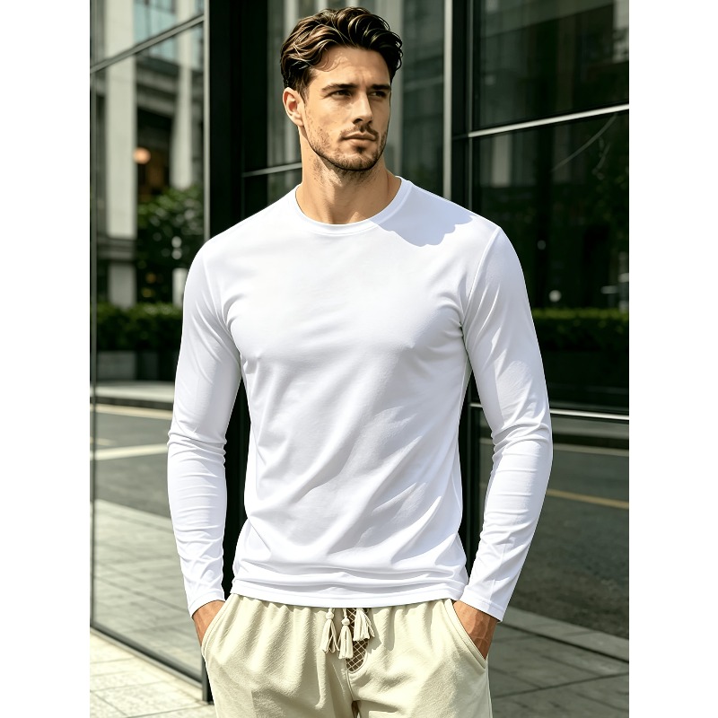 Solid Round Neck Long Sleeve T - đánh giá và giá Outdoor Sports