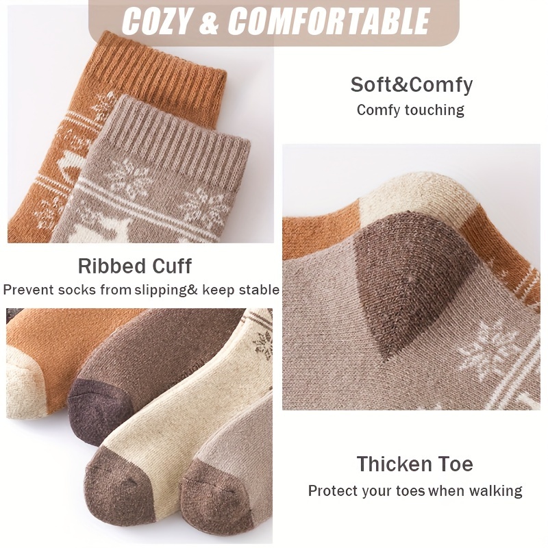 5Pairs Winter Thicken Wool Soc - đánh giá và giá Outdoor Sport Hose