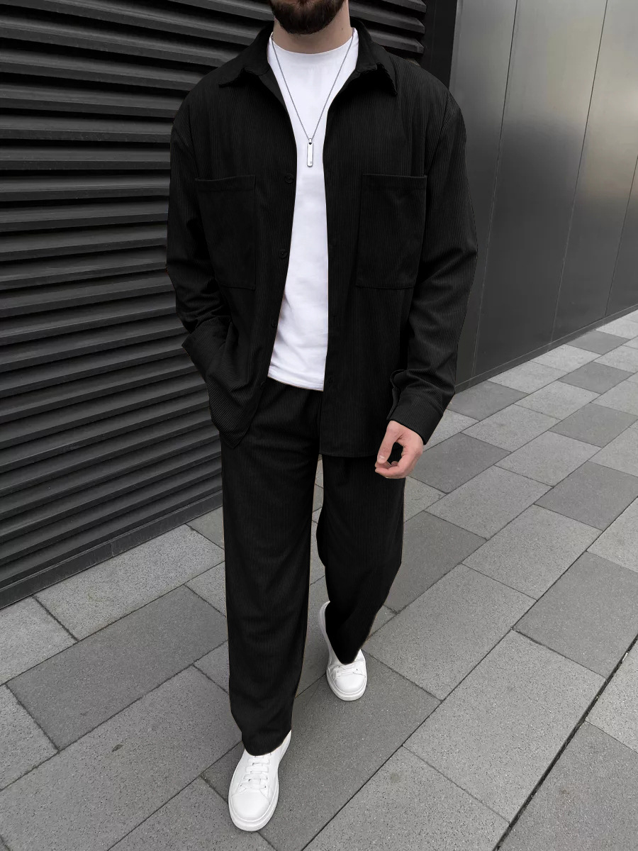 Men's corduroy two-piece outfi - đánh giá và giá Outdoor Sportswear