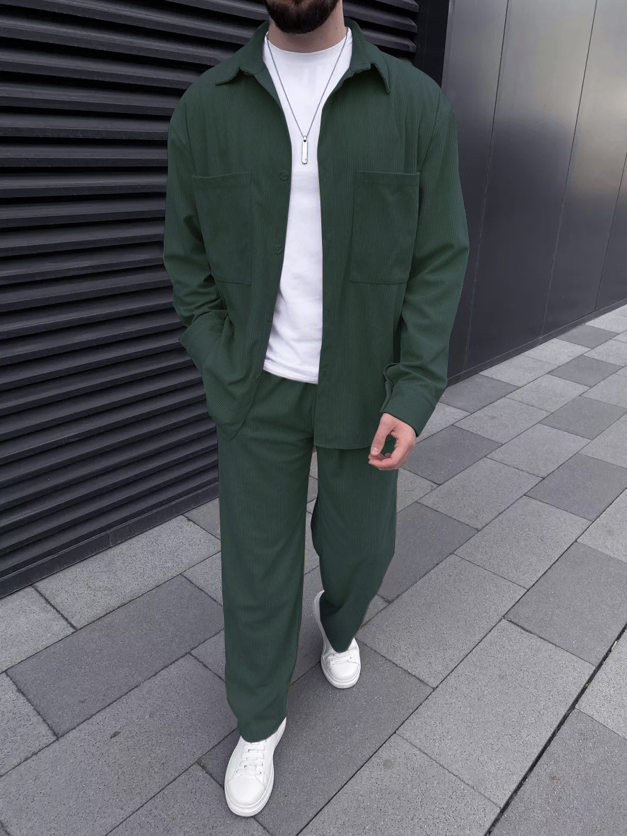 Men's corduroy two-piece outfi - đánh giá và giá Outdoor Sportswear