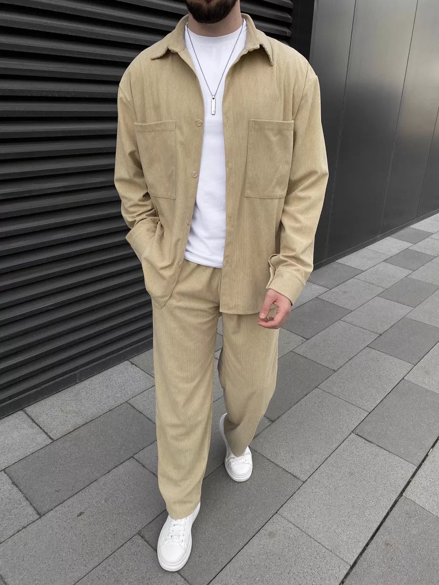 Men's corduroy two-piece outfi - đánh giá và giá Outdoor Sportswear