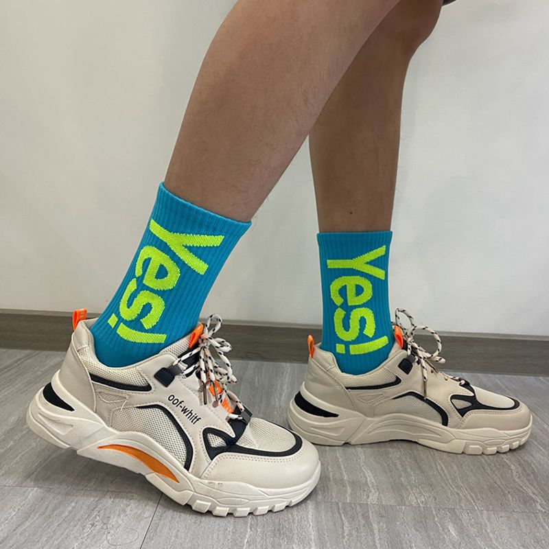 5 Pairs 'Yes!' Mid Crew Socks  - đánh giá và giá Outdoor Sport Hose
